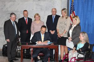 Governor Bevin Signs for Autism Awareness